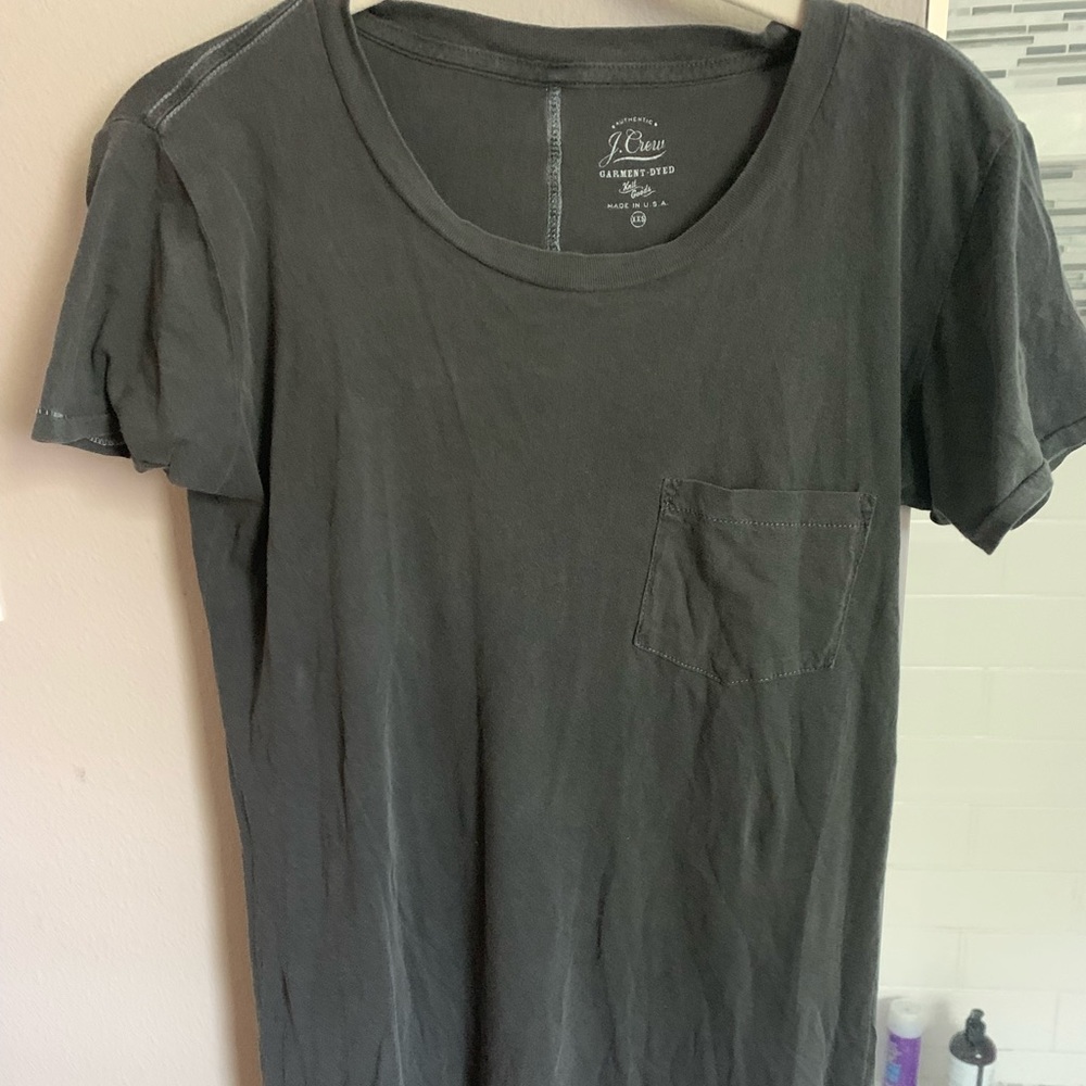 J. Crew tee shirt dress charcoal xxs - Picture 3 of 3